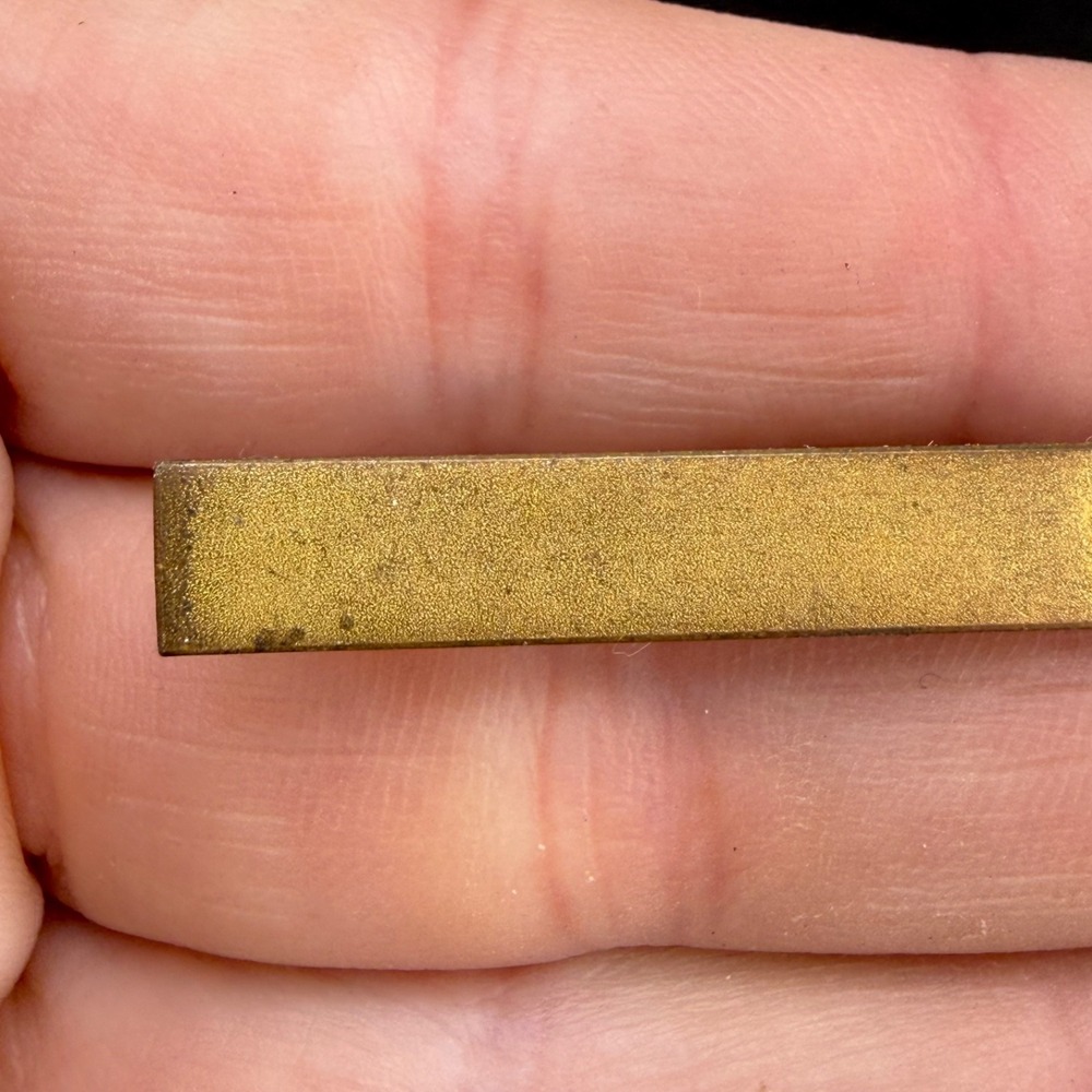 Vintage Gold Filled Bar Brooch Engraved Signed - Picture 4 of 12